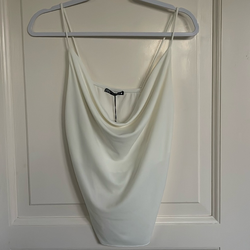 Elegant plunge blouse